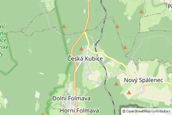 Karte Česká Kubice