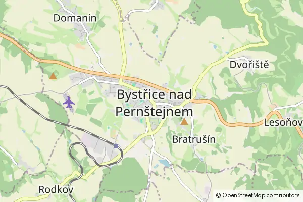 Karte Bystřice nad Pernštejnem