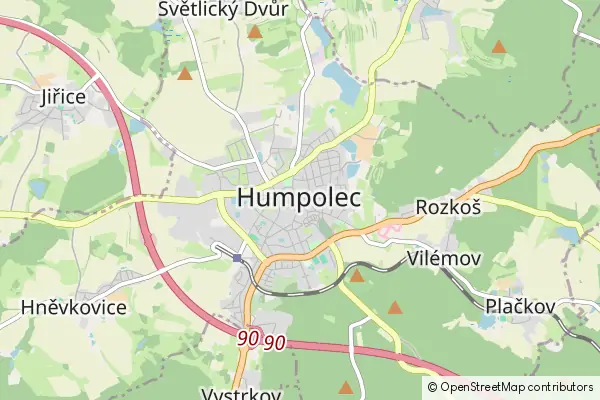 Karte Humpolec