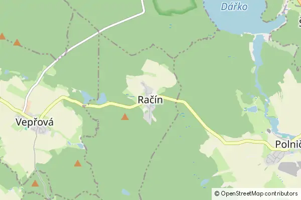 Karte Račín