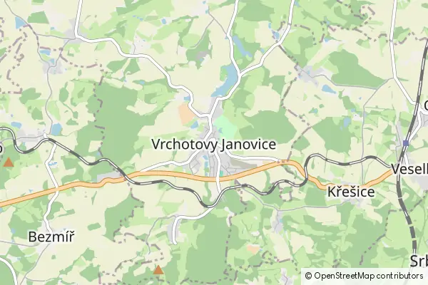 Karte Vrchotovy Janovice