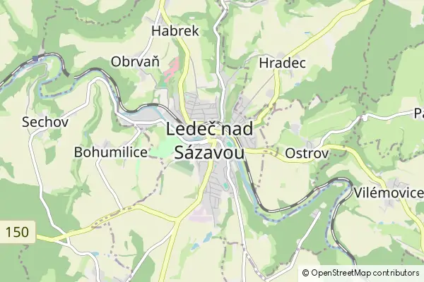 Karte Ledeč nad Sázavou