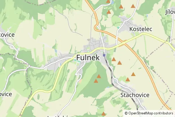 Karte Fulnek