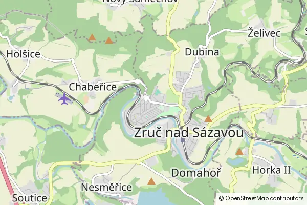 Karte Zruč nad Sázavou