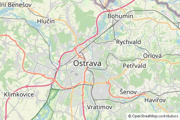 Karte Ostrava