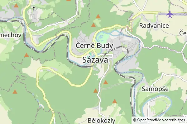 Karte Sázava