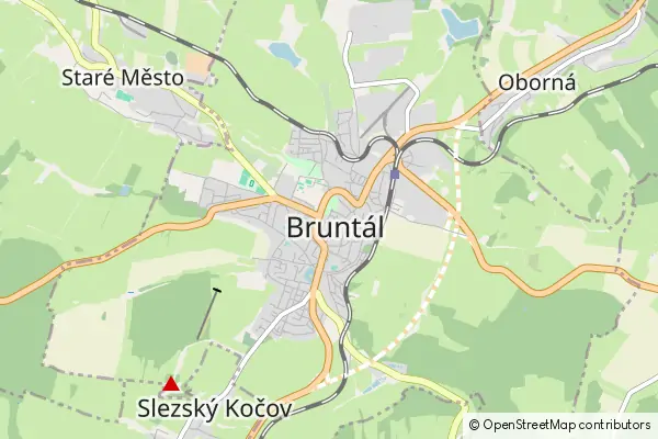 Karte Bruntál