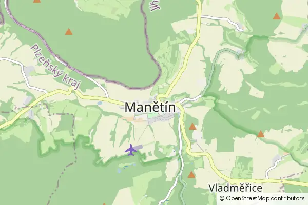 Karte Manětín