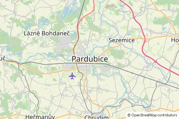 Karte Pardubice