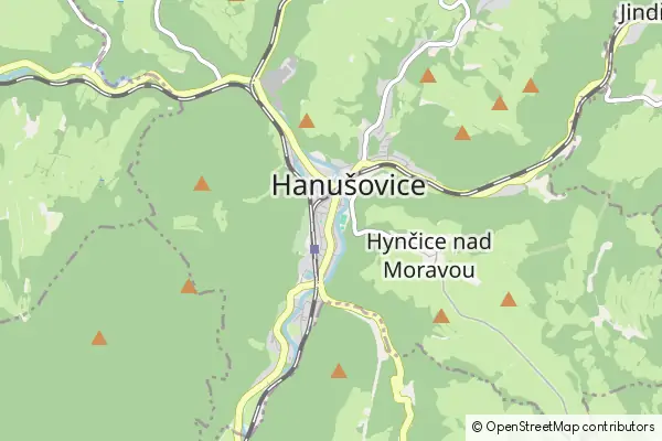 Karte Hanušovice