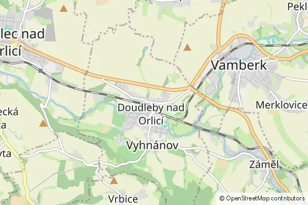 Karte Doudleby nad Orlicí