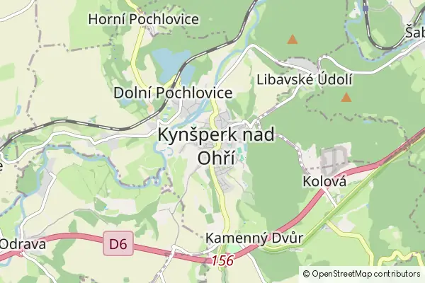 Karte Kynšperk nad Ohří