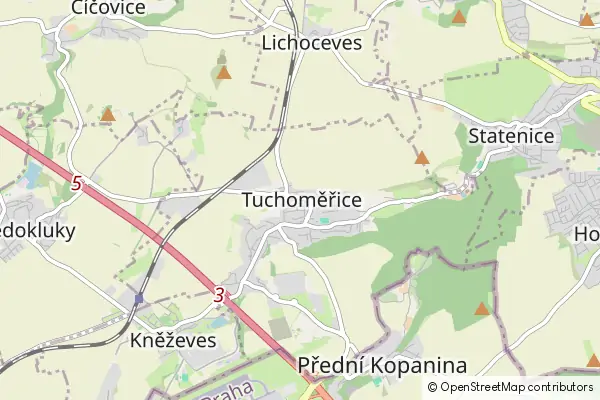 Karte Tuchoměřice