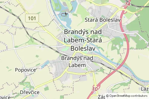 Karte Brandýs nad Labem-Stará Boleslav