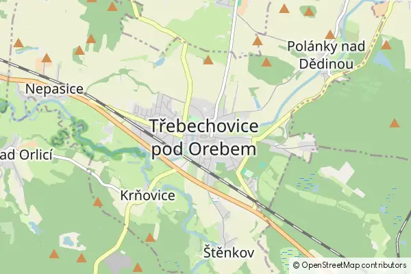 Karte Třebechovice pod Orebem