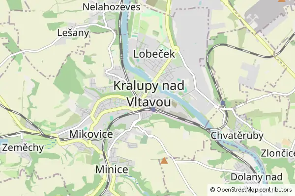 Karte Kralupy nad Vltavou