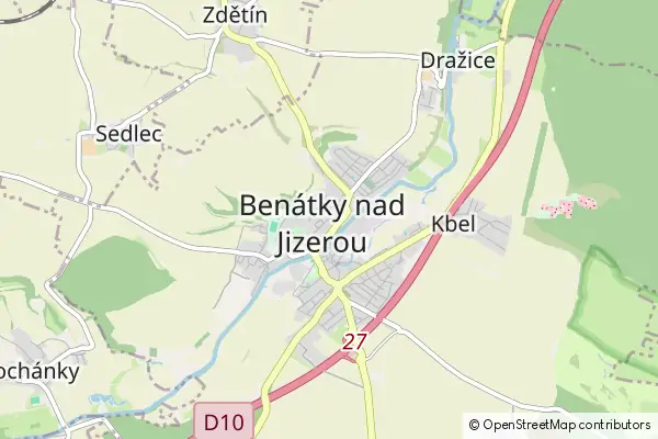 Karte Benátky nad Jizerou