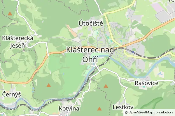 Karte Klášterec nad Ohří