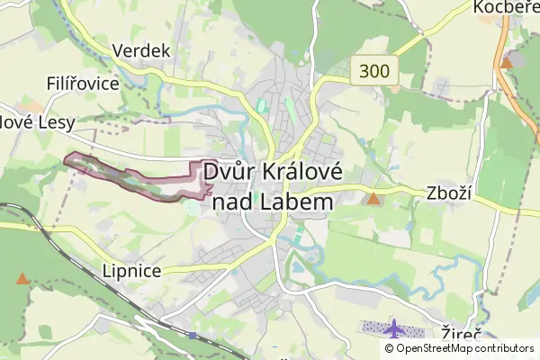 Karte Dvůr Králové nad Labem