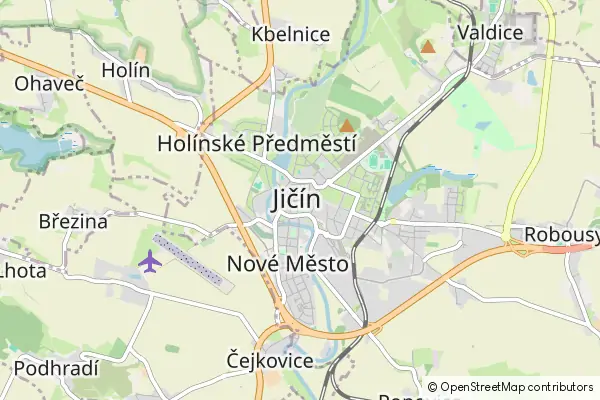 Karte Jičín