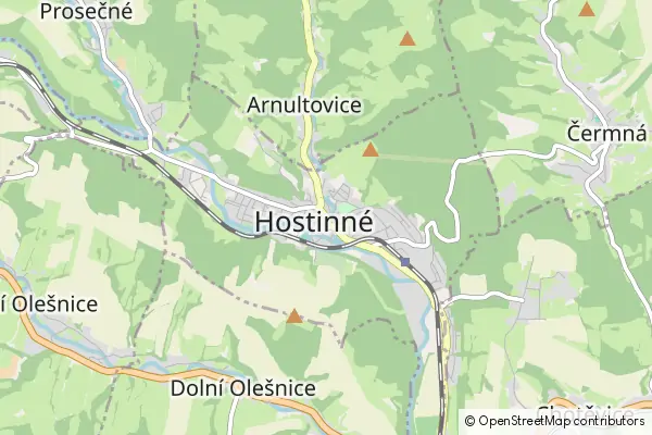 Karte Hostinné