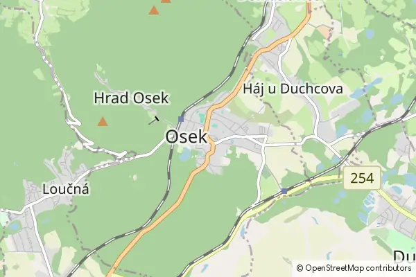 Karte Osek