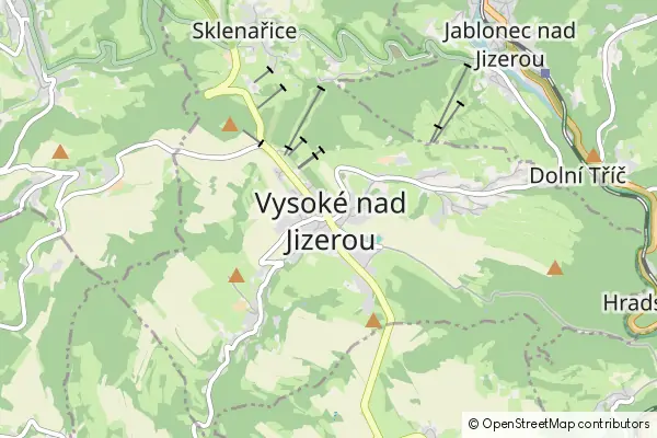 Karte Vysoké nad Jizerou