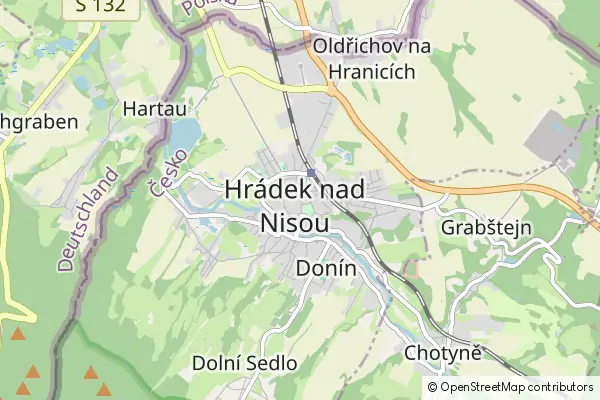 Karte Hrádek nad Nisou