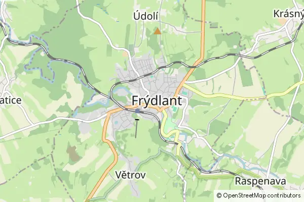 Karte Frydlant v Cechach