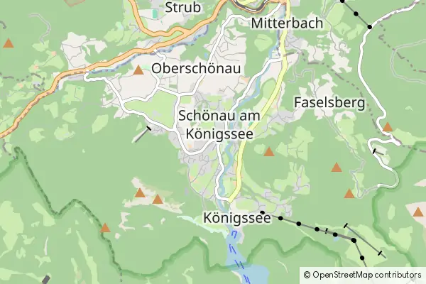 Karte Schoenau am Koenigssee