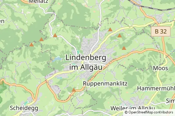 Karte Lindenberg im Allgäu