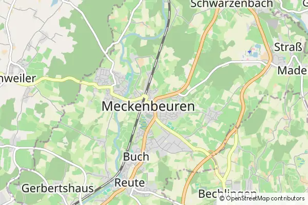 Karte Meckenbeuren