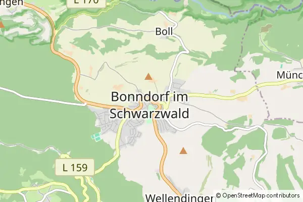 Karte Bonndorf im Schwarzwald