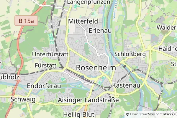 Karte Rosenheim