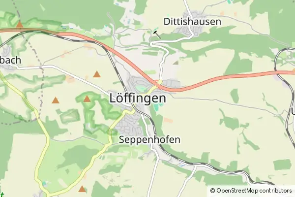 Karte Löffingen