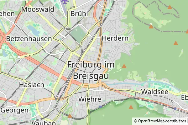 Karte Freiburg im Breisgau