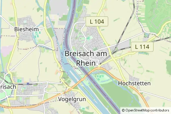 Karte Breisach am Rhein