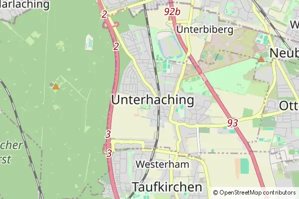 Karte Unterhaching