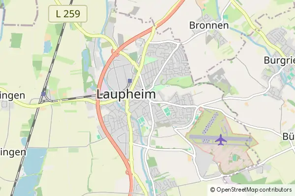 Karte Laupheim