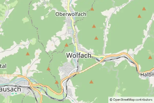 Karte Wolfach