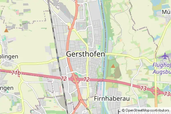 Karte Gersthofen