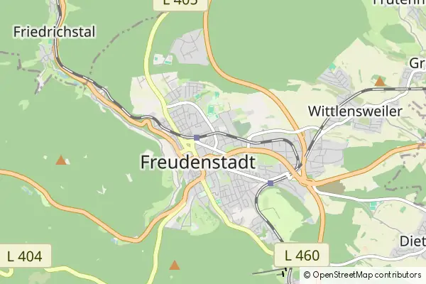 Karte Freudenstadt