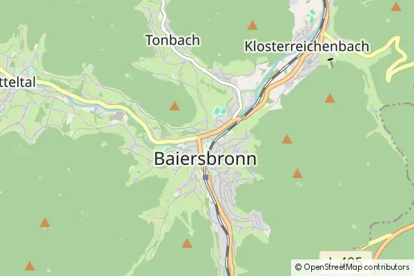 Karte Baiersbronn