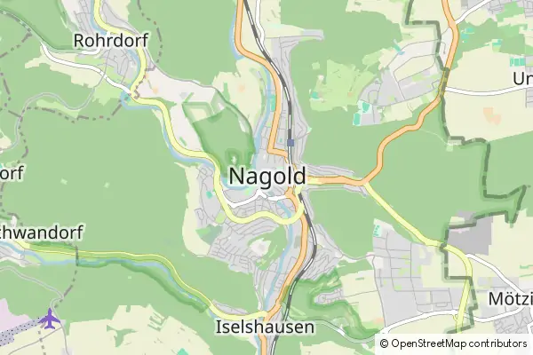 Karte Nagold