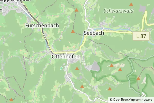 Karte Ottenhoefen im Schwarzwald