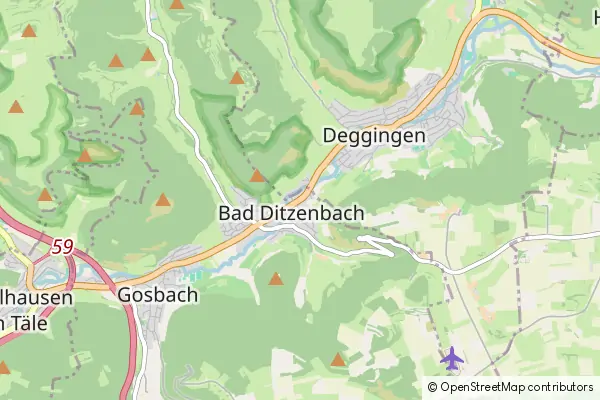 Karte Bad Ditzenbach