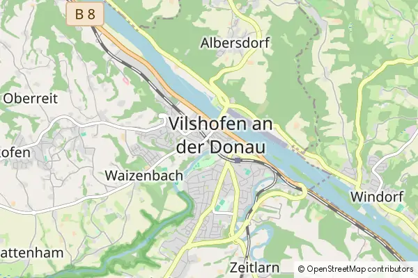 Karte Vilshofen an der Donau