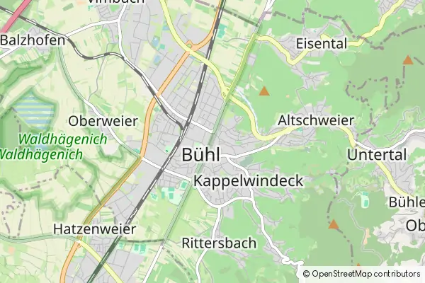 Karte Bühl