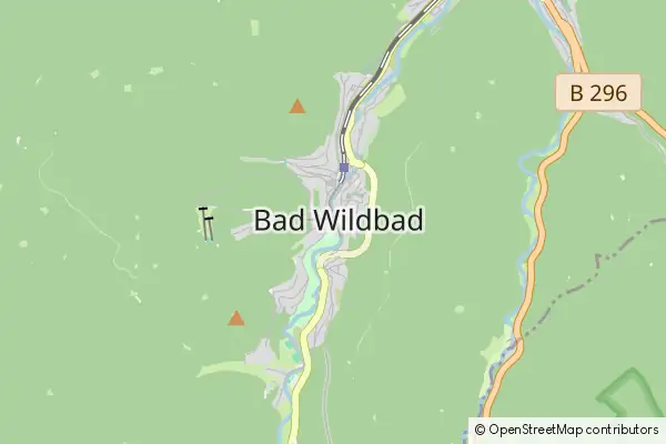 Karte Bad Wildbad im Schwarzwald