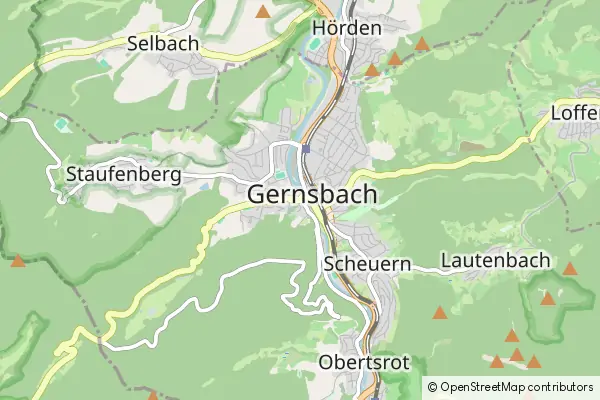 Karte Gernsbach